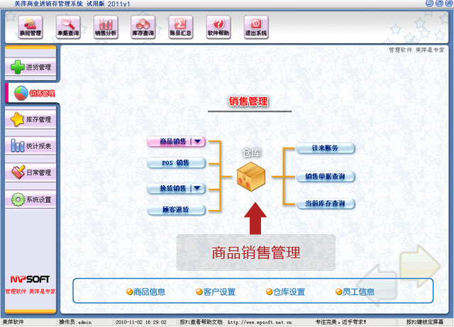 美萍商品业务管理软件